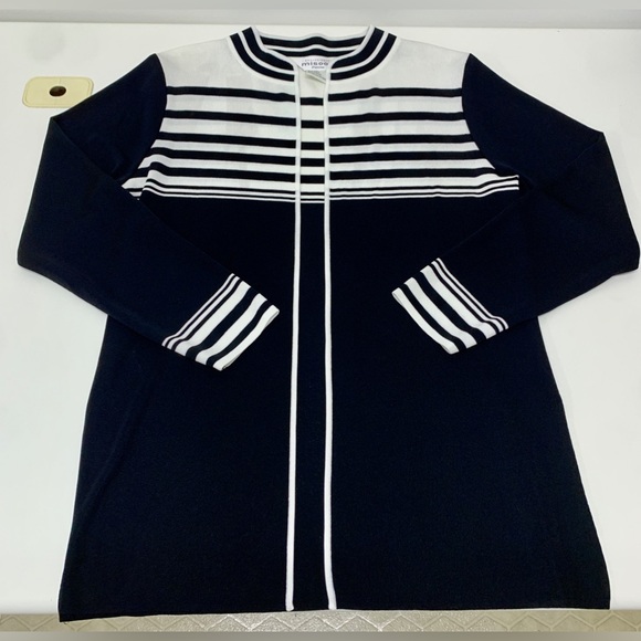 Women’s Large 100% Acrylic EXCLUSIVELY MISOOK Open Front Cardigan Sweater Jacket - Picture 1 of 16